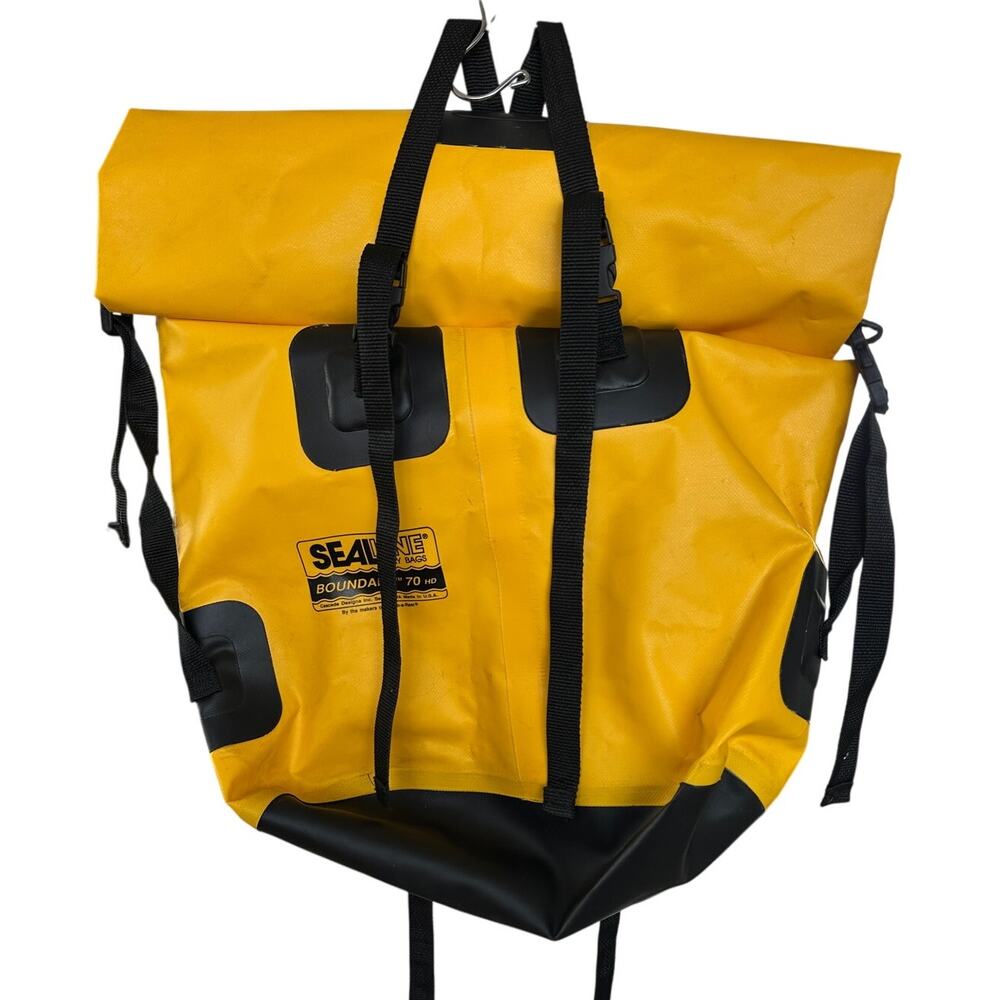 SealLine Boundary 70 HD Waterproof Dry Bag Backpack Yellow Roll Top USA Yellow